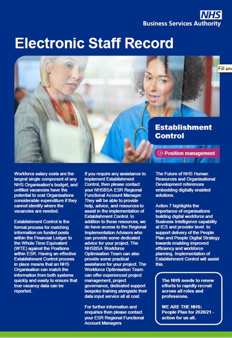 Electronic Staff Record (ESR) .